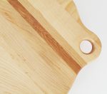 planche à pizza en bois gros plan