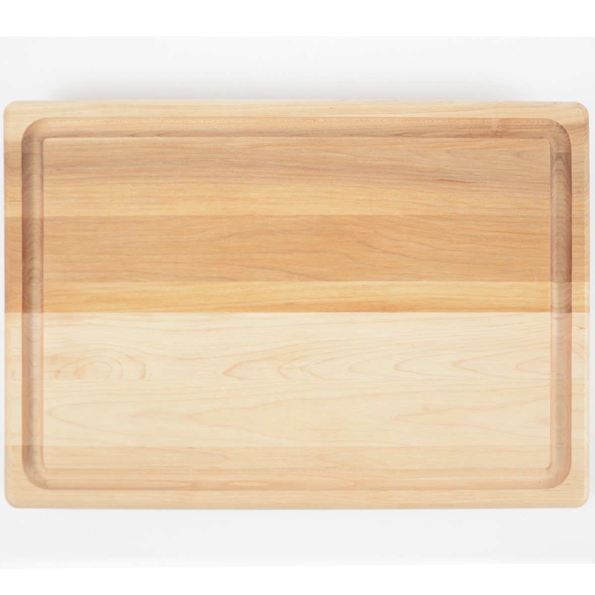 Planche à découper pour la viande — érable 14x10 Planche à découper pour la viande en érable dur canadien, 14x10, rainure à jus, coins arrondis, vente en gros