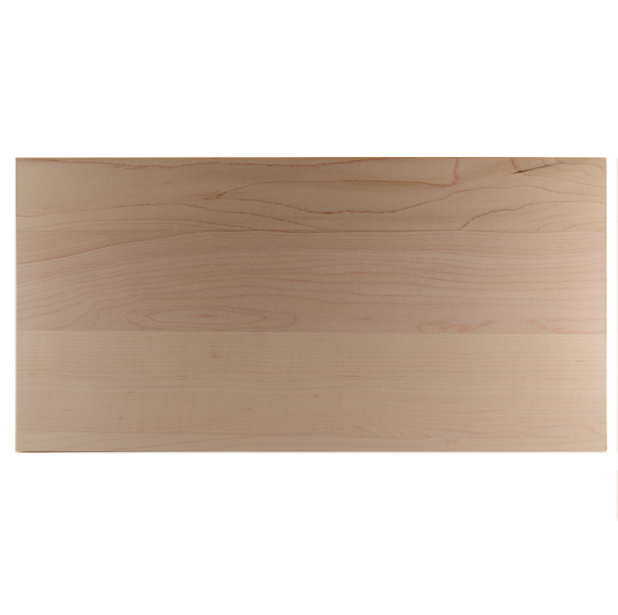 Planche à sushi — érable 13x7 Planche à sushi en érable dur canadien, 13x7, surface plate, prises pour les doigts, vente en gros