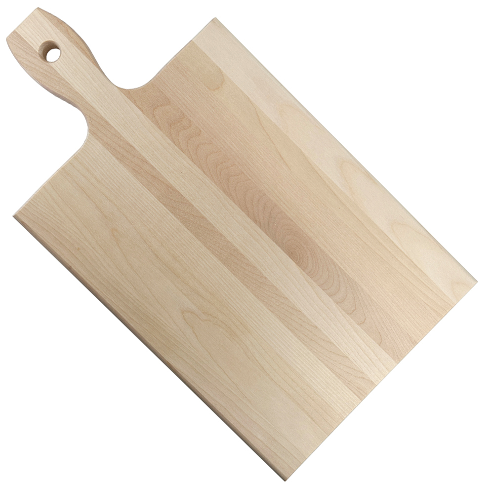 Planche de service paddle — érable 18x10 Planche de service paddle en érable dur canadien avec poignée, 18x10, grande surface, vente en gros